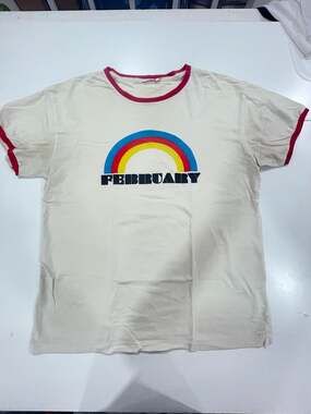 Nomadic February Pieces Horoscope Rainbow Graphic Ringer T-Shirt 23